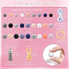 140pcs DIY Keychain Kits DIY-CJ0002-46-2
