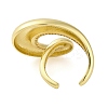 Brass Micro Pave Cubic Zirconia Open Cuff Rings for Women LS-RJEW-R100-02G-3