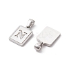 304 Stainless Steel Pave Shell Pendants STAS-G327-01P-N-2