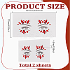 2 Sheets Acrylic Face Gems Stickers DIY-LP0001-73-2