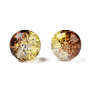 Transparent Crackle Acrylic Beads CACR-N002-16-4