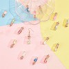 Glass Wishing Bottle Pendant Decorations GLAA-SC0001-12-3