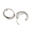 316 Surgical Stainless Steel Hoop Earrings EJEW-D096-13B-AS-2