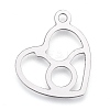 Non-Tarnish 304 Stainless Steel Pendants STAS-M228-A01-04P-2