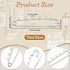 30Pcs Iron Brooch Findings  FIND-SC0020-46P-2
