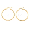 Ion Plating(IP) 304 Stainless Steel Hoop Earrings X-EJEW-N0016-11G-E-2