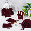 60Pcs Rectangle Velvet Drawstring Pouches TP-NB0001-66B-5