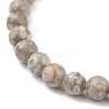 6mm Round Natural Maifanite/Maifan Stone Beads Stretch Bracelet BJEW-JB07088-03-4