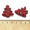 Christmas Tree Polymer Clay Rhinestone Beads CLAY-NH0001-14-5