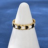 304 Stainless Steel Adjustable Cuff Rings RJEW-Q015-01G-E-5