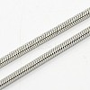 Tarnish Resistant Men Square Snake Chains Necklace NJEW-F027-19-2