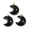 Natural Obsidian Pendants G-A297-02G-06-1