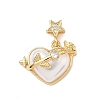 Brass Micro Pave Cubic Zirconia Pendants KK-D426-23A-G-1