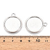 Tibetan Style Alloy Pendants Cabochon Settings PALLOY-N178-12AS-E-3