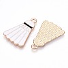 Alloy Enamel Pendants ENAM-T022-15-2