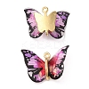 Transparent Resin Pendants PALLOY-K011-02G-06-1
