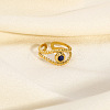 Vintage Natural Lapis Lazuli Eye Ring ED3858-1-1
