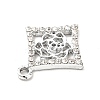 Alloy Rhinestone Pendants ALRI-C007-59P-4