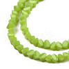 Opaque Solid Color Glass Beads Strands GLAA-N052-01-A08-3