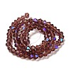 Transparent Electroplate Glass Beads Strands LS-GLAA-F029-3mm-D05-2