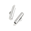 SHEGRACE Brass Slide On End Clasp Tubes XGRQ1R207-357P-2