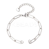 304 Stainless Steel Paperclip Chain Bracelet Making AJEW-JB01583-2