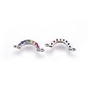 Brass Cubic Zirconia Links ZIRC-E162-13P-1