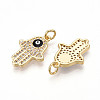 Brass Micro Pave Cubic Zirconia Pendants KK-T070-70-2