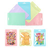25Pcs 5 Colors Rectangle Plastic Yin-Yang Resealable Packaging Bags ABAG-TA0001-27A-1