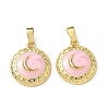 Brass Enamel Pendants KK-I371-29G-02-1