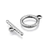 Non-Tarnish 201 Stainless Steel Toggle Clasps STAS-N099-36-3
