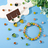64Pcs Handmade Polymer Clay Rhinestone Beads CLAY-BT0001-15-8