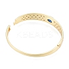 Cubic Zirconia Oval Hinged Bangle BJEW-G651-10G-02-5