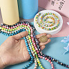 6 Strands 6 Colors Synthetic Turquoise Dyed Beads Strands TURQ-TA0001-03-5
