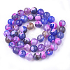 Natural Fire Crackle Agate Beads Strands X-G-S346-8mm-11-2