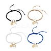 Oval with Virgin Mary & Cross 304 Stainless Steel & Natural Freshwater Pearl Charm Bracelets BJEW-JB12928-1