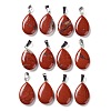 Teardrop Natural Red Jasper Pendants G-Q368-27-1