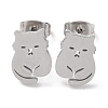 Non-Tarnish 304 Stainless Steel Stud Earrings LS-EJEW-B022-03P-1