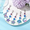201 Stainless Steel Filigree Pendant Decorations HJEW-JM02503-2