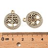 UV Plating Alloy Rhinestone Pendants FIND-A054-08G-3