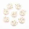 Brass Charms X-KK-T025-28G-1