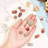 DIY Walnut Wooden Dangle Earring Making Kits DIY-OC0006-79-3