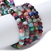 Dyed Natural Malaysia Jade Rondelle Beads Strands X-G-E316-2x4mm-55-1