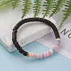 Polymer Clay Heishi Beads Stretch Bracelets BJEW-JB05811-01-3