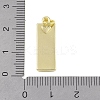 Brass Micro Pave Clear Cubic Zirconia Pendants KK-P266-06G-K-3