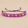 Heart Handmade Miyuki Seed Bead Braided Bead Bracelets for Women RA3888-5-1
