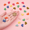 40Pcs 8 Colors Resin Cabochons RESI-CJ0001-193-4