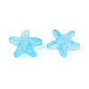 Frosted Glass Beads FGLA-T005-01C-2