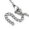 Tarnish Resistant 304 Stainless Steel Macrame Pouch Empty Stone Holder for Pendant Necklaces Making NJEW-TA00100-01-3