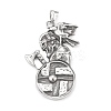304 Stainless Steel Big Pendants STAS-G303-08AS-1